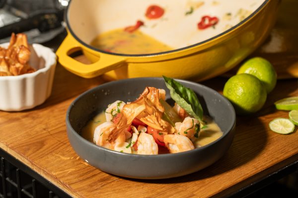 Krewetki w sosie maślanym